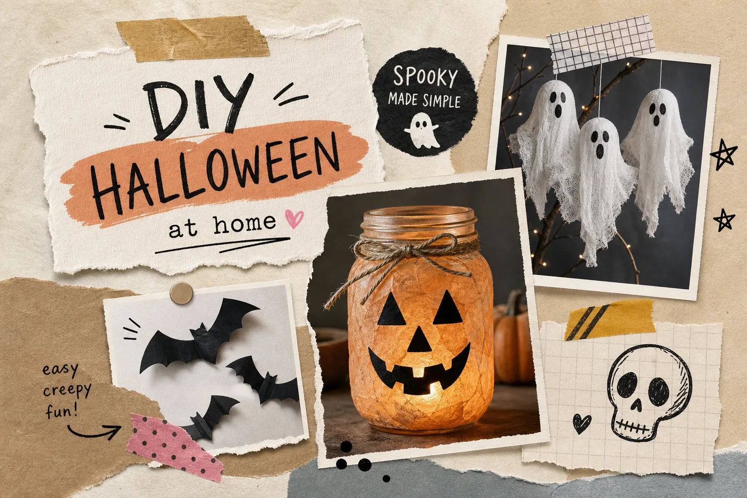How to make Halloween decorations at home: 12 eerie DIYs
